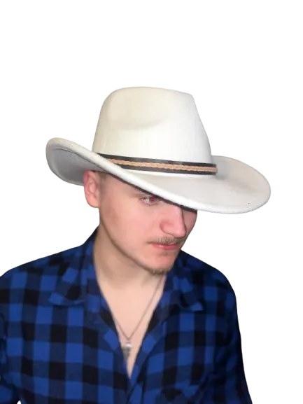 kvit hatt