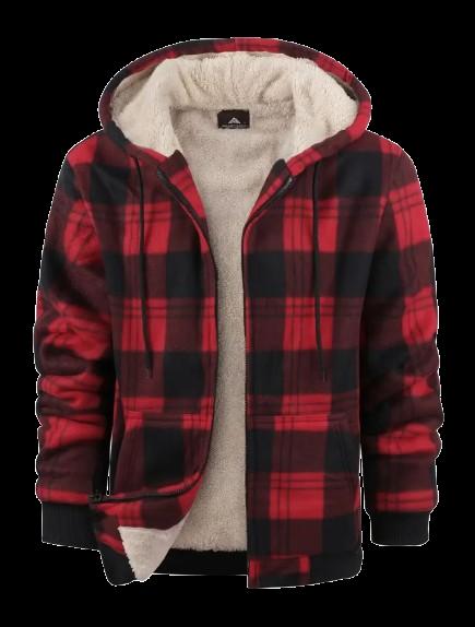 Vinterjakke I fleece med hette